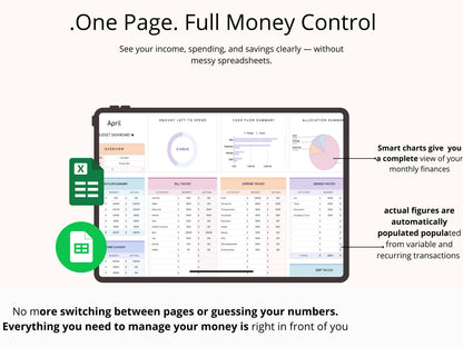 Budget Planner Spreadsheet Google Sheets Excel Budget Tracker Bill Tracker Debt  Monthly Weekly Biweekly Paycheck Budget Expense Tracker