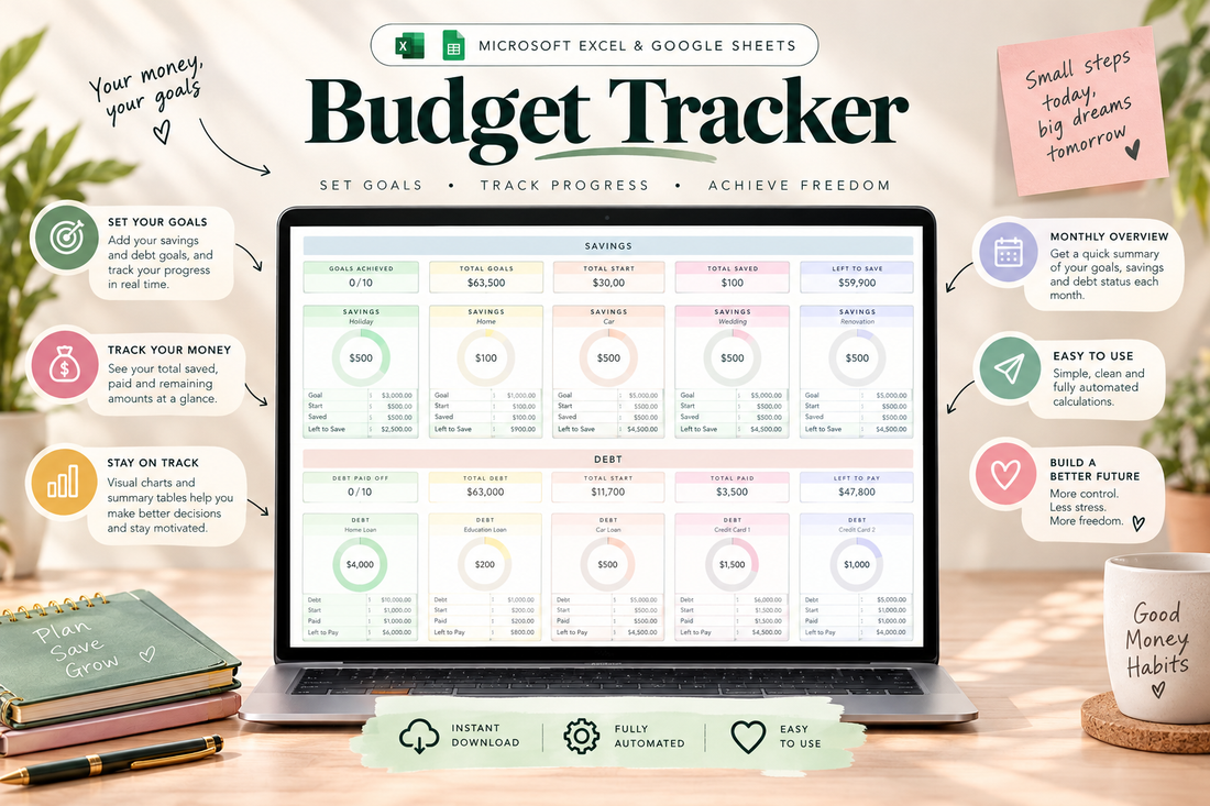 Budgetly Planner Spreadsheet Preview